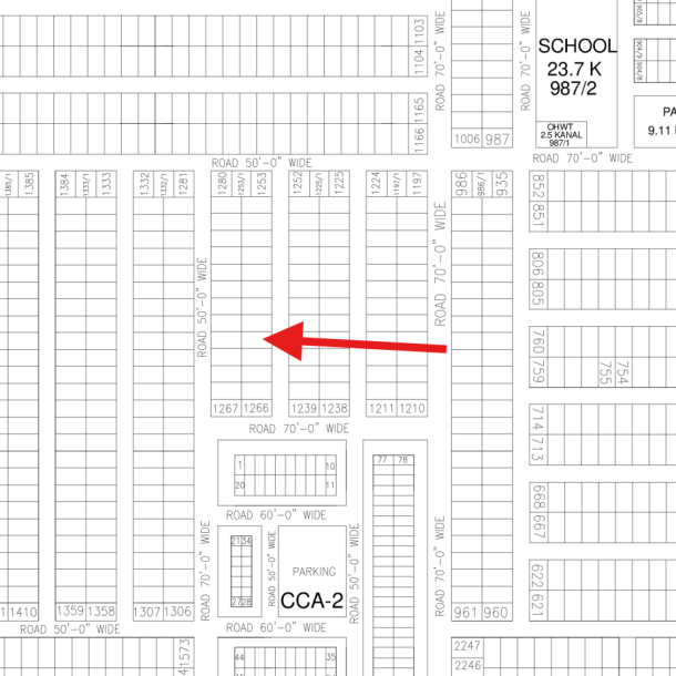 Top Location 1 Kanal Plot Available For Sale In DHA Lahore Phase 7 Block Y-1