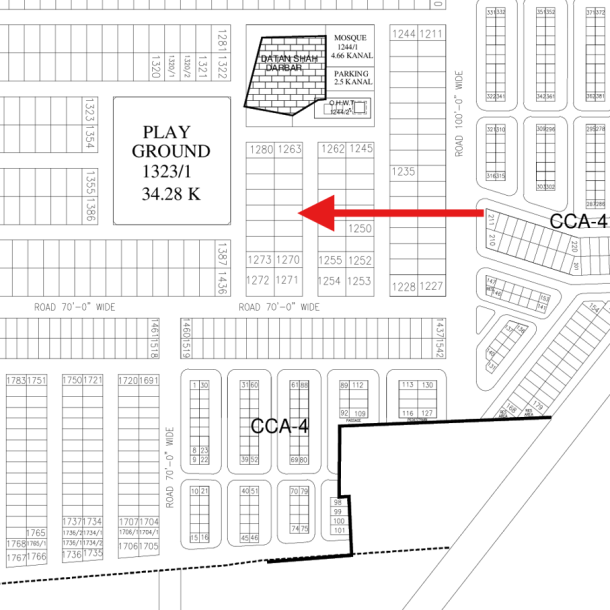 Top Location 1 Kanal Plot Is Available For Sale In DHA Lahore Phase 7-1