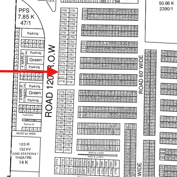On 120 Feet Road Reasonable 5 Marla Plot Is Available For Sale In DHA Lahore Phase 9 Prism-1