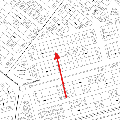 1 Kanal Top Location Residential Plot Available For Sale In DHA Lahore Phase 5 Block B