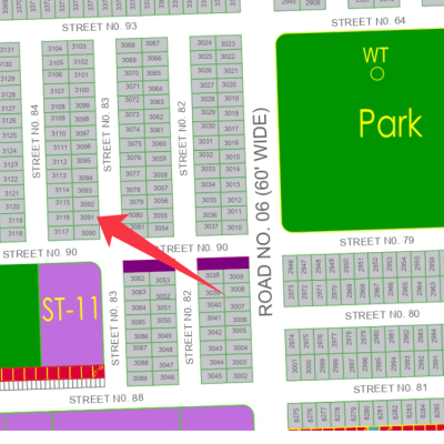 T-3091 Top Location 5 Marla Cheapest price Plot For Sale In DHA Multan Phase T