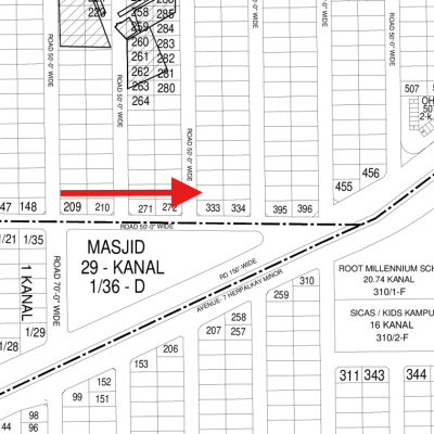 G-332 Reasonable Price 1 Kanal Plot Available For Sale In DHA Lahore Phase 6 Block G