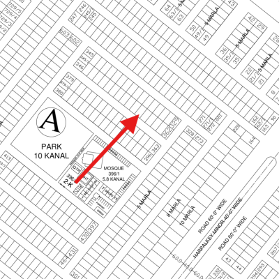 Direct Deal Best Location 5 Marla Plot Available For Sale In DHA Lahore Phase 9 Town Block A