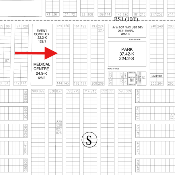 S- 136 Top Location 1 Kanal Plot For Sale In DHA Lahore Phase 7-1