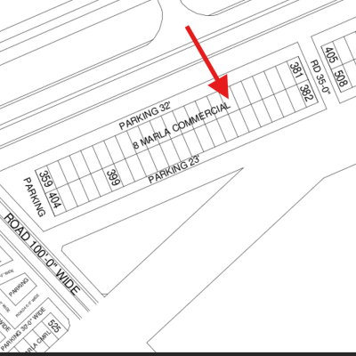 Ideal Location 8 Marla Commercial Plot Available For Sale In DHA Lahore Phase 6 Main Boulevard