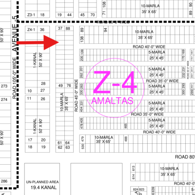 Corner Top Location Plot On 60 Feet Road Available For Sale In DHA Lahore Phase 8