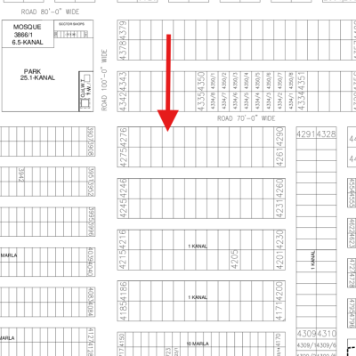 Paper Avaiable 1 Kanal Plot Available For Sale In DHA Lahore Phase 7 Block Y