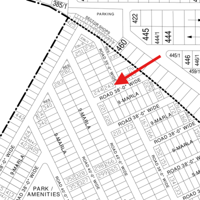 9 Marla Corner PAir Plots Available For Sale In DHA Lahore Phase 4 Block KK