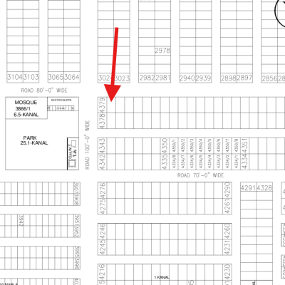 Next To Corner And Near To Park 1 Kanal Plot Available For Sale In DHA Lahore Phase 7