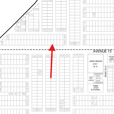 Z-944 Affordable 1 Kanal Plot Is Available For Sale In DHA Lahore Phase 7