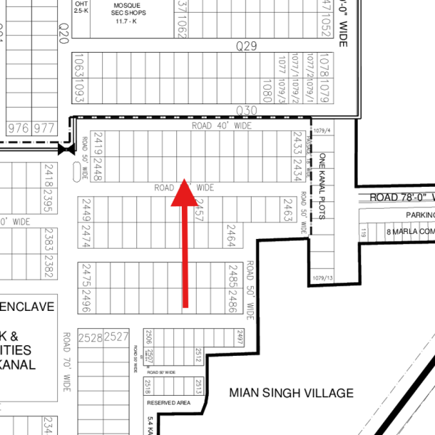 Top Location 1 Kanal Plot Available For Sale in DHA Lahore Phase 7-1