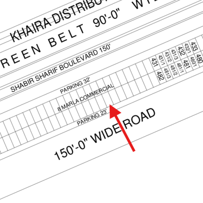 8 Marla Commercial Plot Available For Sale In DHA Lahore Phase 6 Main Boulevard
