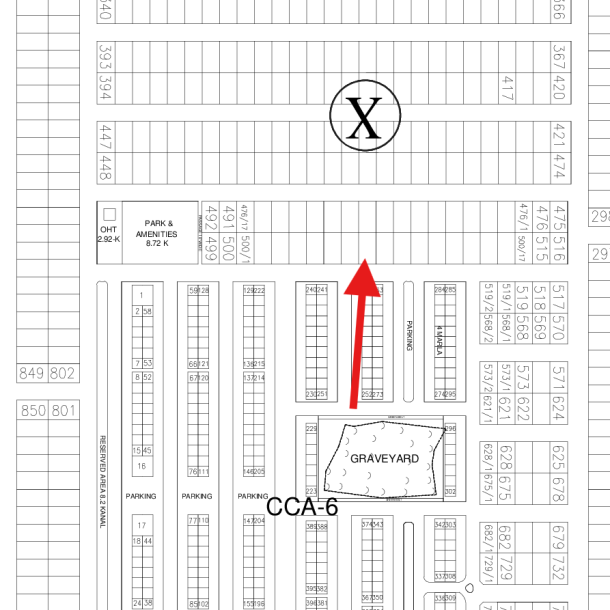 X-500/8 Cheapest Price 1 Kanal Plot For Sale In DHA Lahore Phase 7 Block X-1