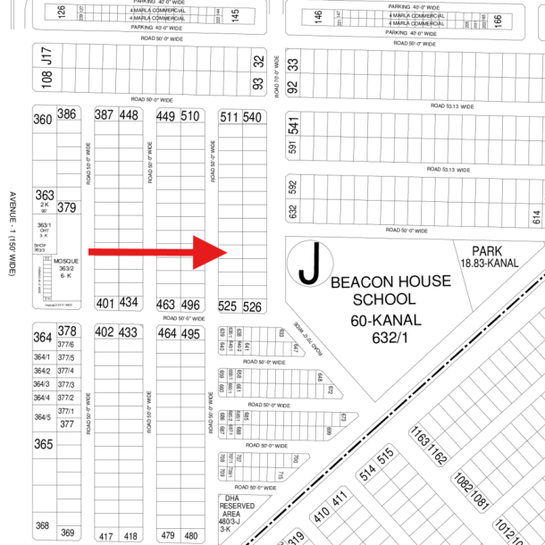 DHA Phase 6 Excellent Location 1 Kanal Pairs Plots Available For Sale-1