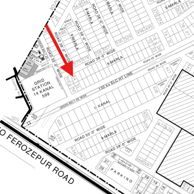 Next To Corner KK-54 Best Location 9 Marla Residential Plot Available For Sale In DHA Lahore Phase 4