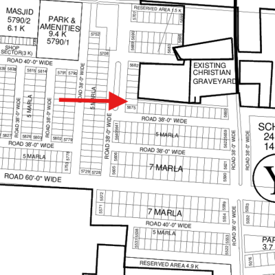 Ideal Location 5 Marla Plot Available For Sale In DHA Lahore Phase 7
