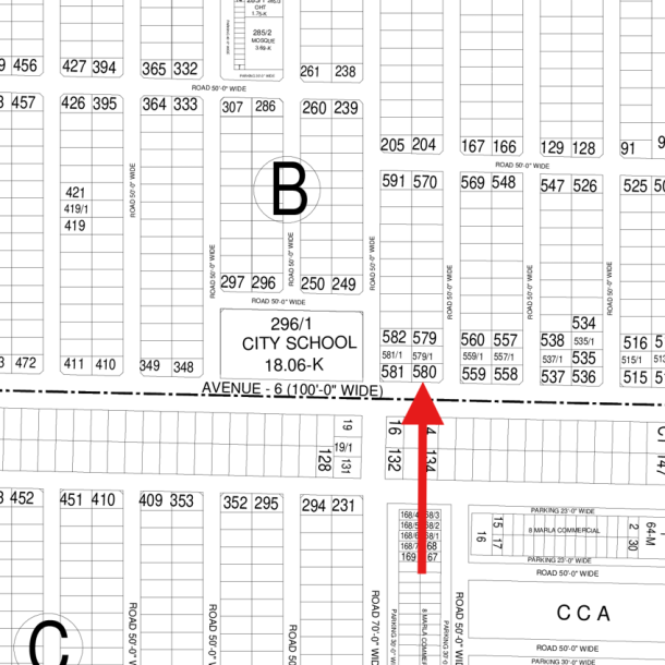 22 Marla Corner Plot Available For Sale In DHA Lahore Phase 6 Block B-1