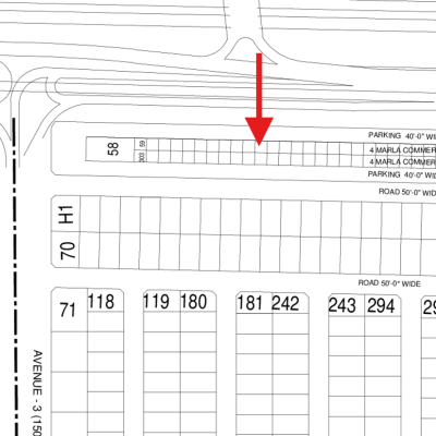 4 Marla Commercial Pairs Plots Available For Sale In DHA Lahore Phase 6 Main Boulevard