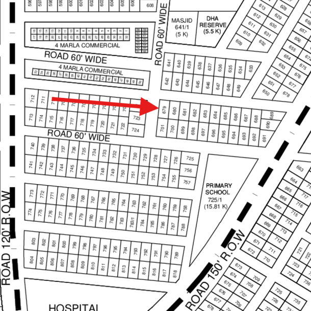 Direct Deal Corner 1 Kanal Plot Is Available For Sale In DHA Lahore Phase 9 Prism-1
