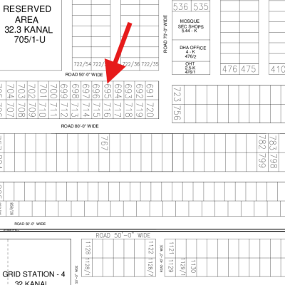 Direct Deal 1 Best Location Plot Available For Sale In DHA Lahore Phase 7