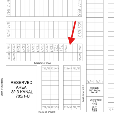 1 Kanal Pair Plots Available For Sale In DHA Lahore Phase 7 Block U