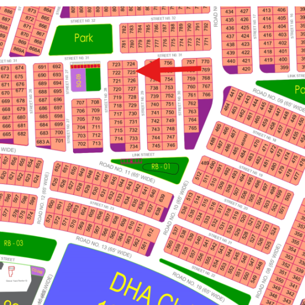 Q-725 Low Price 1 Kanal Plot For Sale In DHA Multan-1
