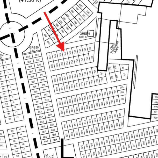Reasonable 1 Kanal Plot Is Available For Sale In DHA Lahore Phase 9 Prism-1