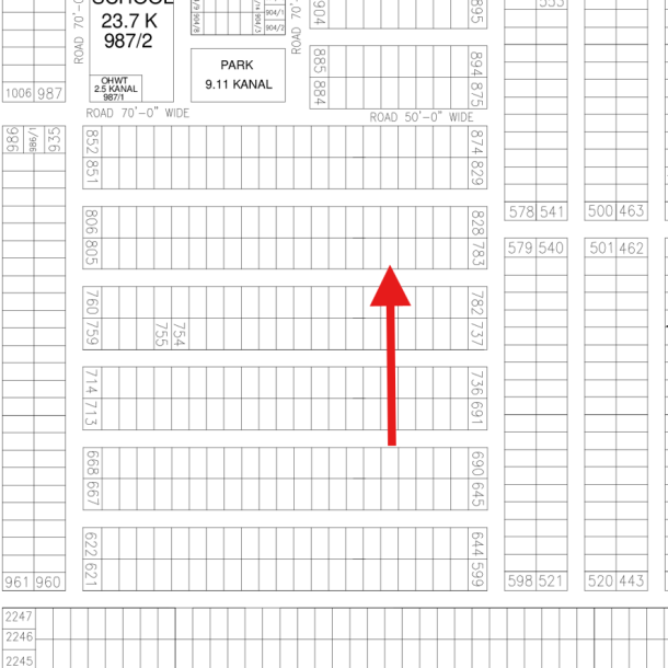 Reasonable Price 1 Kanal Pair Plots Available For Sale in DHA Lahore Phase 7-1