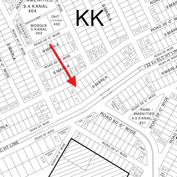 Direct Deal 9 Marla Plot Available For Sale in DHA Lahore Phase 4-1