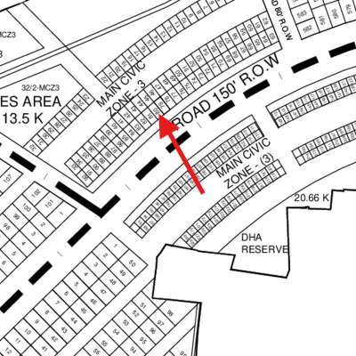 DHA Phase 9 Prism Zone 3 Affordable 10 Marla Commercial Plot available For Sale