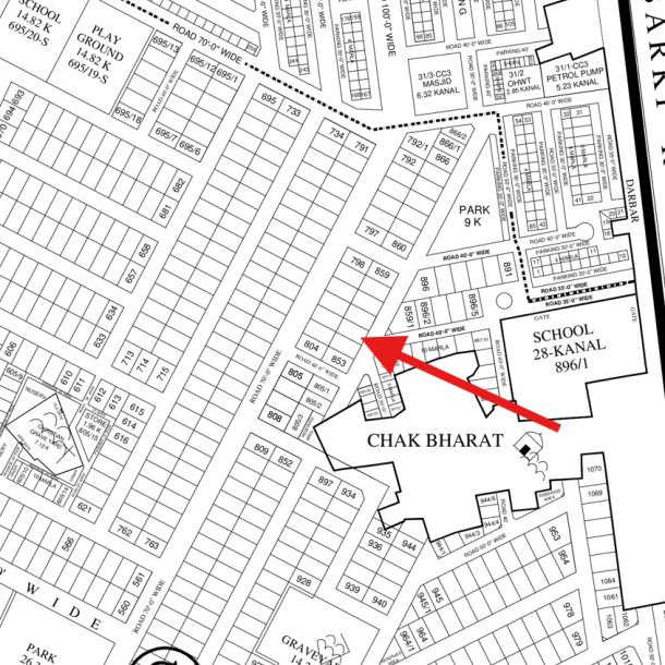 Affordable 1 Kanal Plot Is Available For Sale In DHA Lahore Phase 8 Block S-1