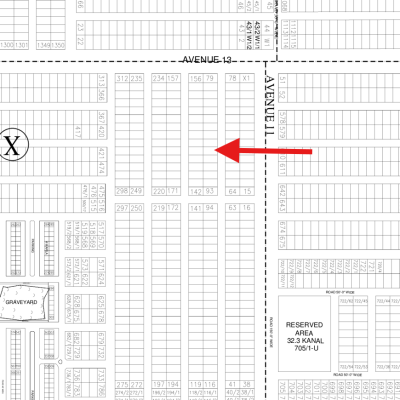 X-88 Excellent Location Plot For Sale In DHA Lahore Phase 7