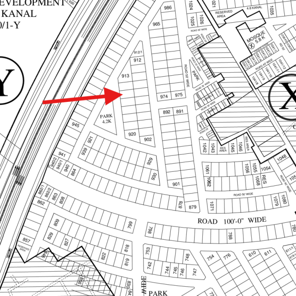 Reasonable Price Top Location 1 Kanal Plot Available For Sale In DHA Lahore Phase 8-1