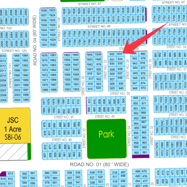 B1-933 Affordable Price Plot Available For Sale In DHA Multan-1
