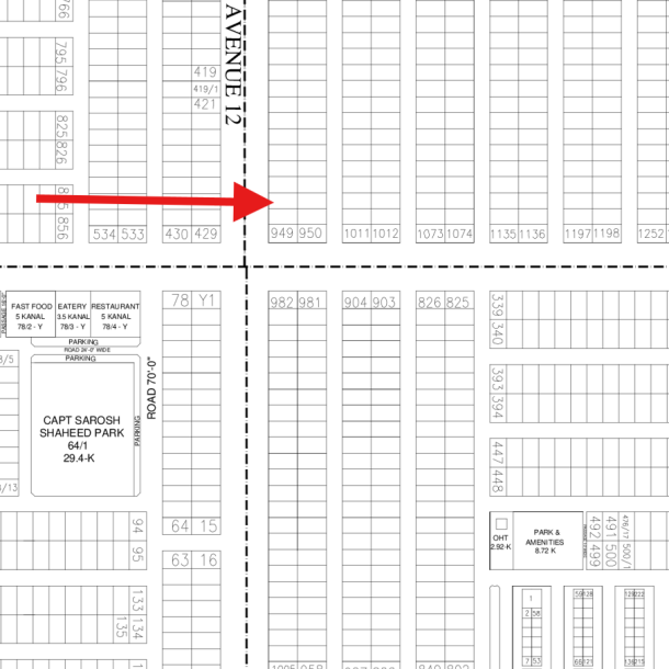 On 150 Feet Road Excellent Location 1 Kanal Plot Available For Sale In DHA Lahore Phase 7-1