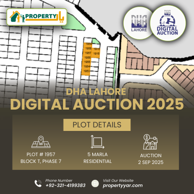 DHA Lahore Digital Auction 5 Marla Residential Plot In Phase 7