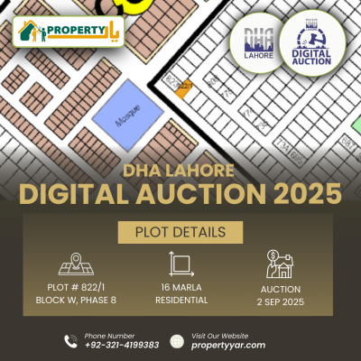 Near To Mosque DHA Lahore Digital Auction Of 16 Marla Plot In Phase 8