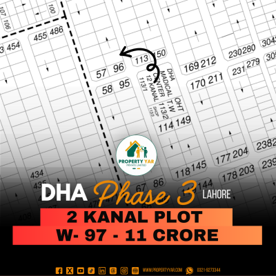 Next To Corner (W-97) Demand 11 Crore Near To Park And Masjid And On 30 Feet Road Available For Sale In DHA Lahore Phase 3 Block W