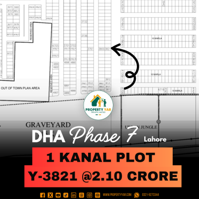 Low Price 1 Kanal Plot Y-3821 On 50 Feet Road Available For Sale In DHA Lahore Phase 7 Block Y