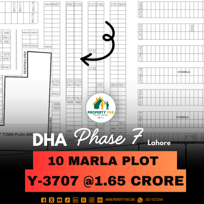 Prime Location 10 Marla Plot For Sale In DHA Lahore Phase 7