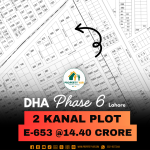 2 Kanal Top Location Plot E-635 For Sale In DHA Lahore Phase 6 Block E