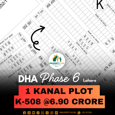 Reasonable Price 1 Kanal Plot For Sale In DHA Lahore Phase 6 Block K