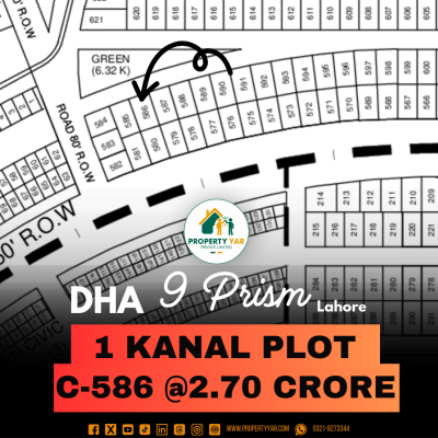 Affordable 1 Kanal Plot Available For Sale In DHA Lahore Phase 9 Prism