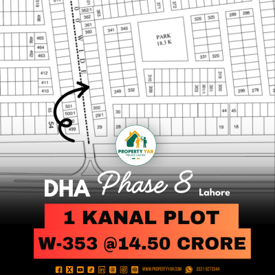 On 100 Feet Road Prime Location 5 Marla Plot For Sale In DHA Lahore Phase 8