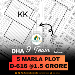 Lowest Cost 5 Marla Plot Available For Sale In DHA Lahore Phase 9 Town