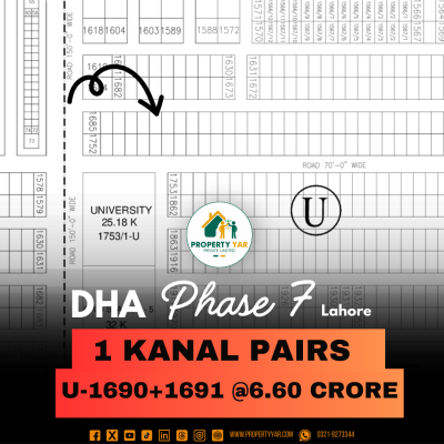 Reasonable Price 1 Kanal Pair Plots For Sale In DHA Lahore Phase 7