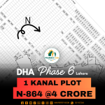 Affordable 1 Kanal Plot In DHA Lahore Phase 6 For Sale