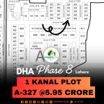 Corner Investor Rate 1 Kanal Plot For Sale In DHA Lahore phase 8 Park View Block A