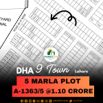 Ideal Location 5 Marla Plot For Sale In DHA Lahore Phase 9 Town Block A