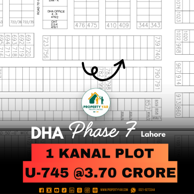 Low Price Plot Available For Sale In DHA Lahore Phase 7 Block U